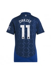 Manchester United Joshua Zirkzee #11 Voetbaltruitje Uit tenue Dames 2024-25 Korte Mouw